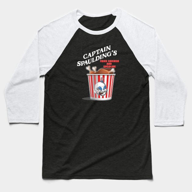 captain spauldings fried chicken Baseball T-Shirt by CoySoup